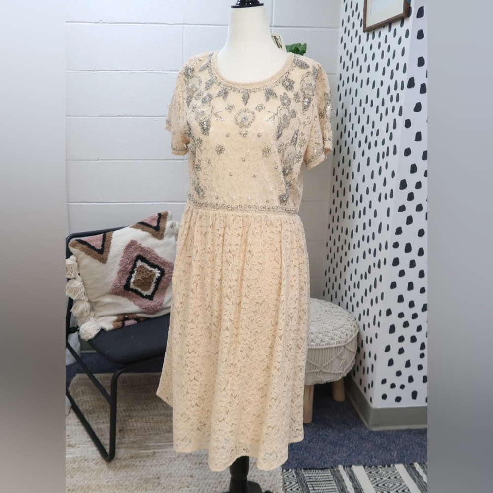 ASOS beaded maternity dress